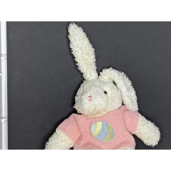 Bunny Plush Pink Sweater with Egg 24" Notes - Picture 4 of 5